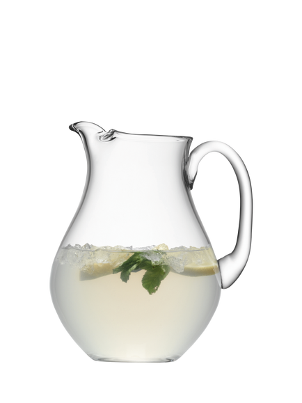 LSA International Bar Ice Lip Spout Glass Jug, 2.65L, Clear - view 2, Clear