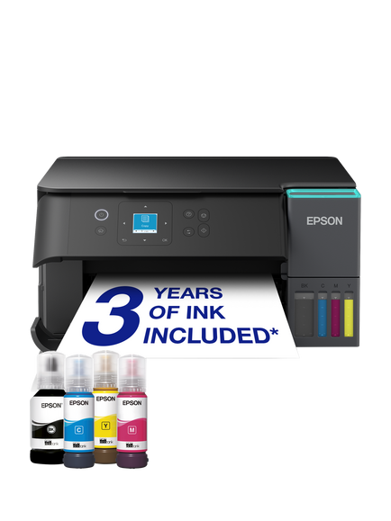 Epson EcoTank ET-2950 Three-In-One Wi-Fi Printer with High Capacity Integrated Ink Tank System, Black, Black