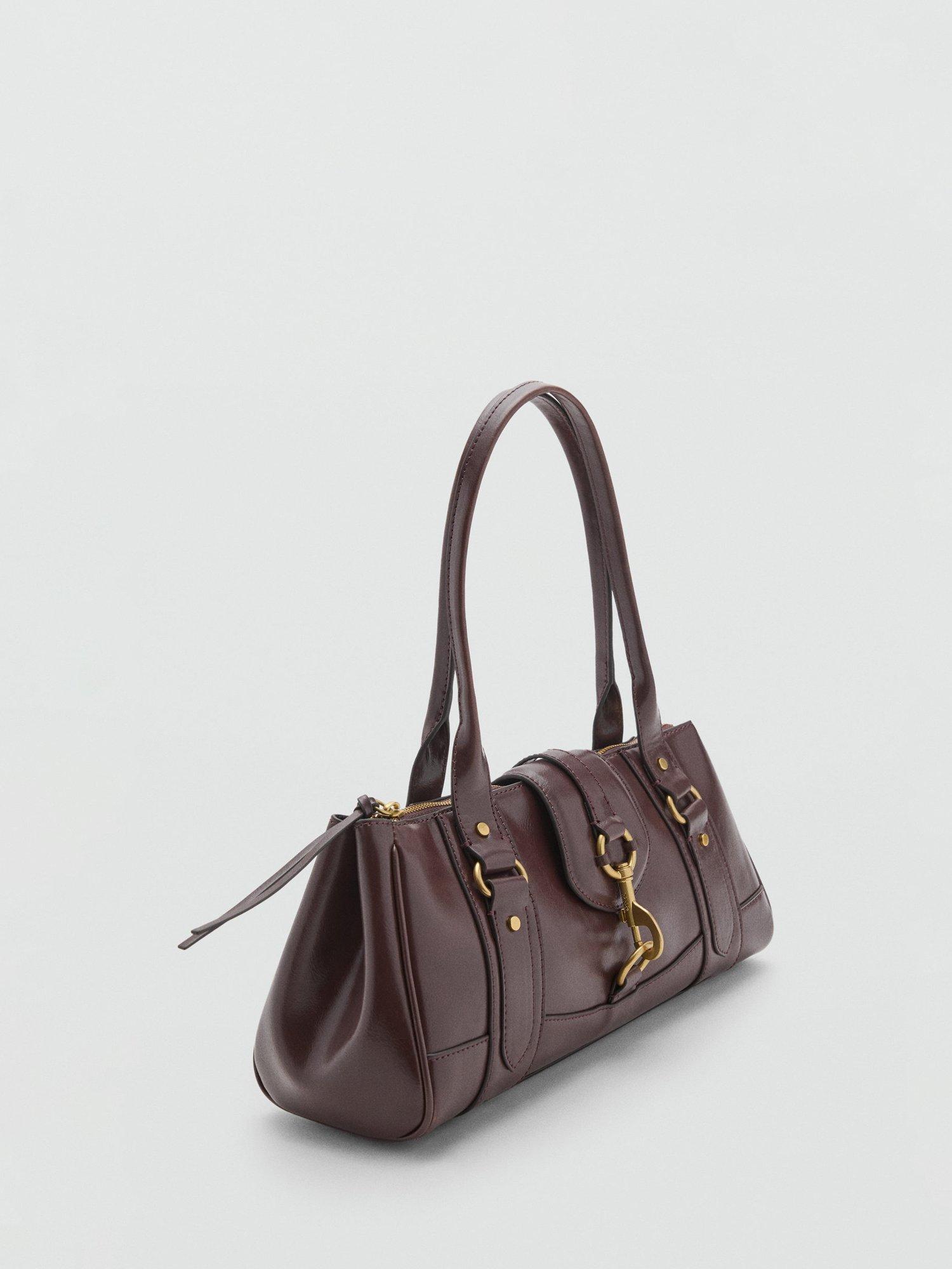 Product image 2 of 4, which shows Mango Amazona Shoulder Bag, Dark Brown