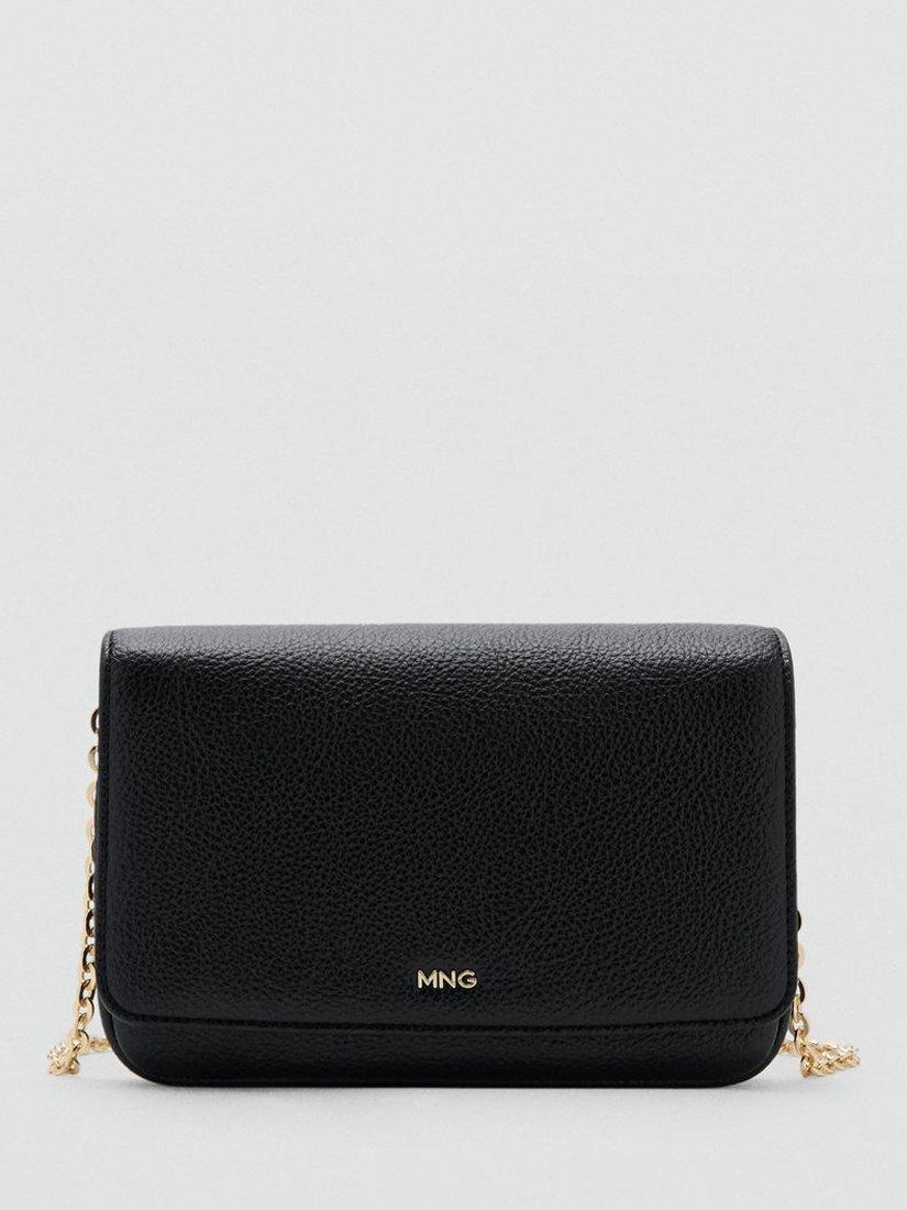 Product image 1 of 5, which shows Mango Corina Crossbody Bag, Black
