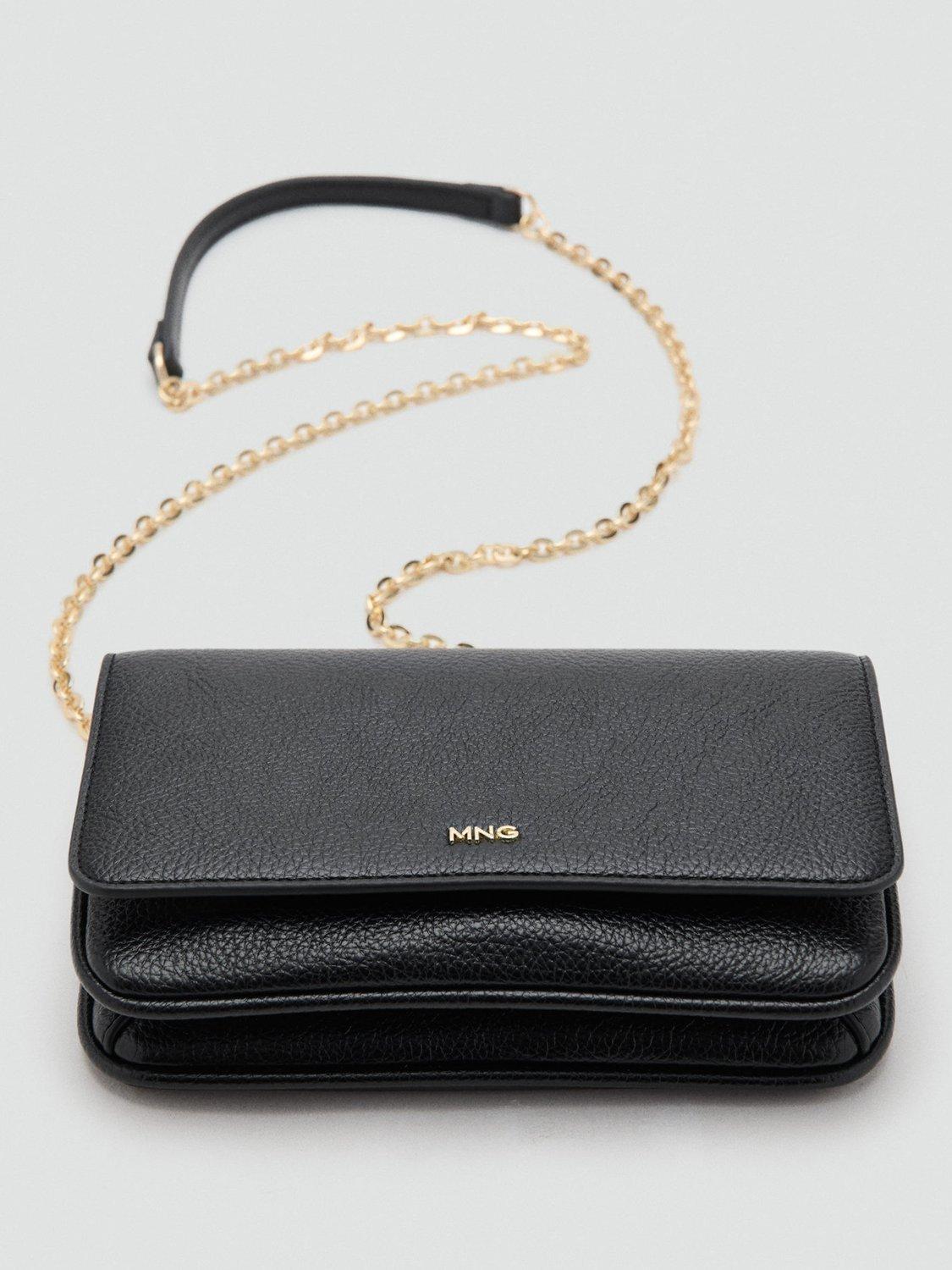 Product image 5 of 5, which shows Mango Corina Crossbody Bag, Black