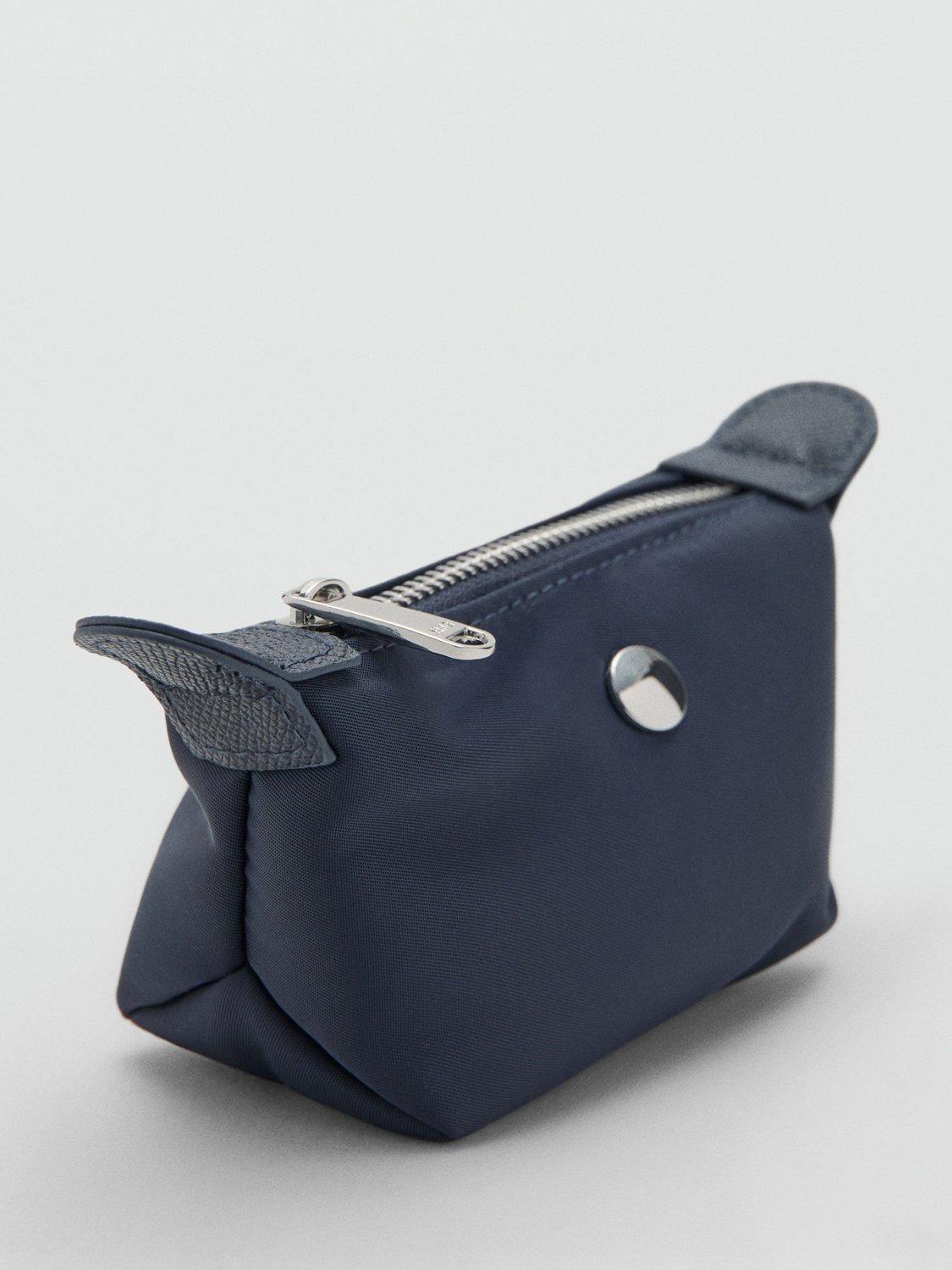Product image 2 of 4, which shows Mango Nanda Zipped Pouch Bag, Navy