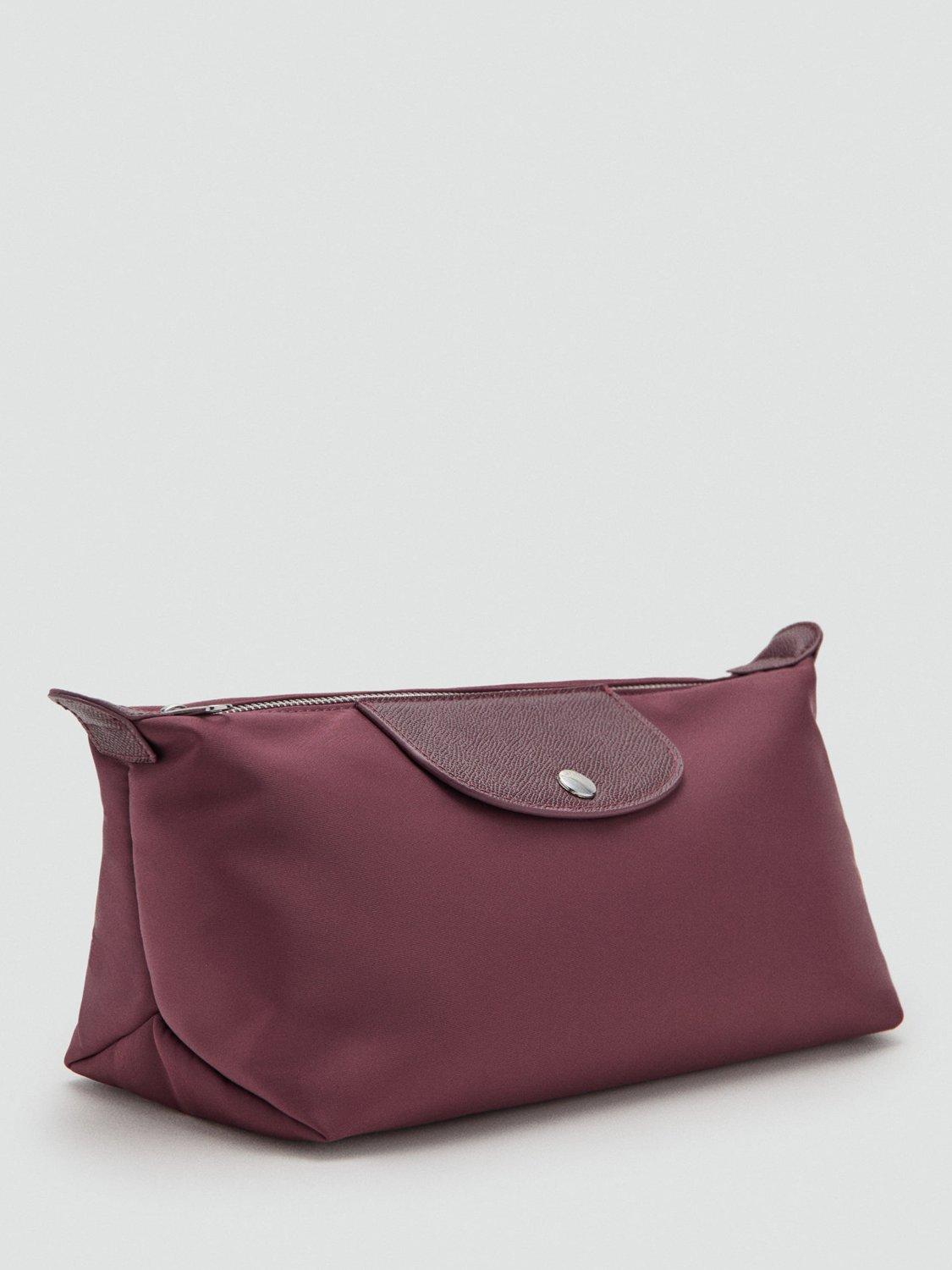 Product image 2 of 4, which shows Mango Nanda Zipped Pouch Bag, Dark Red