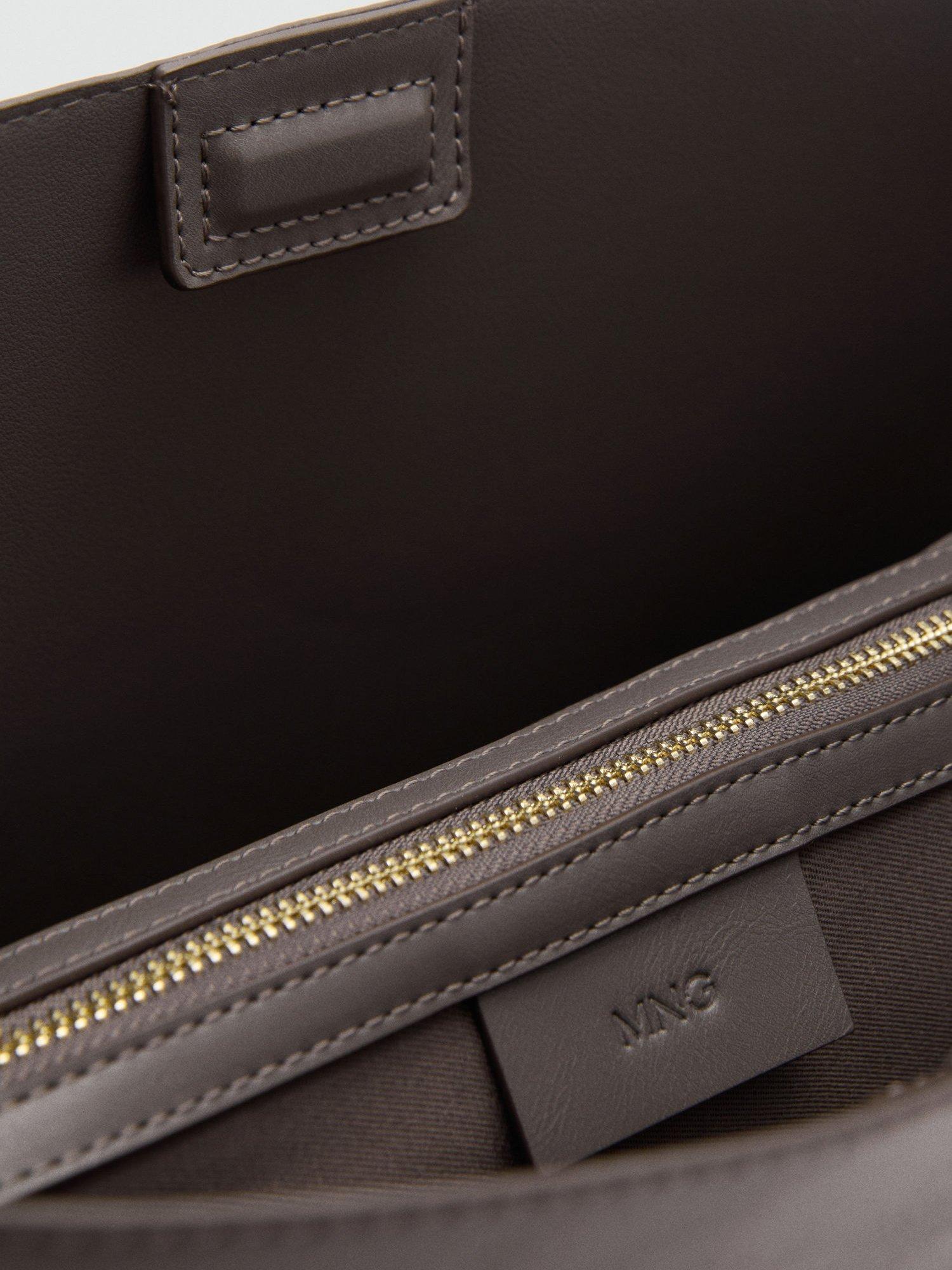 Product image 4 of 4, which shows Mango Protea Shoulder Bag, Grey