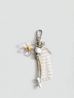 Mango Marge Floral Keyring, Yellow, Yellow