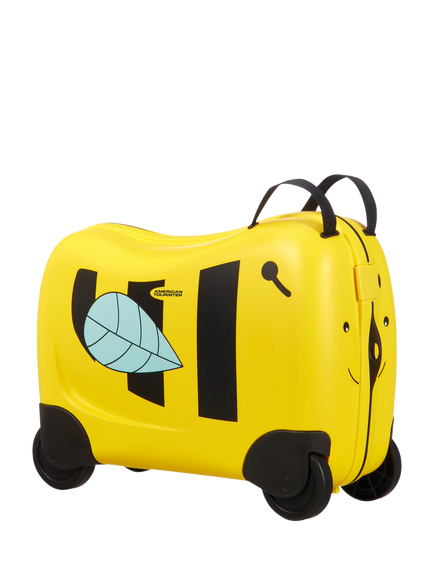 American Tourister Kids' Funrider 4-Wheel Travel Case, Yellow Bee, Yellow Bee