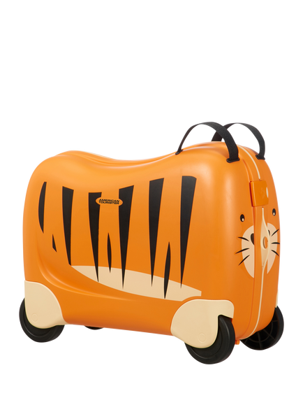 American Tourister Kids' Funrider Tiger 4-Wheel Travel Case, Orange, Orange