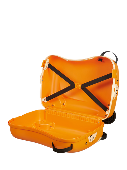 American Tourister Kids' Funrider Tiger 4-Wheel Travel Case, Orange - view 2, Orange