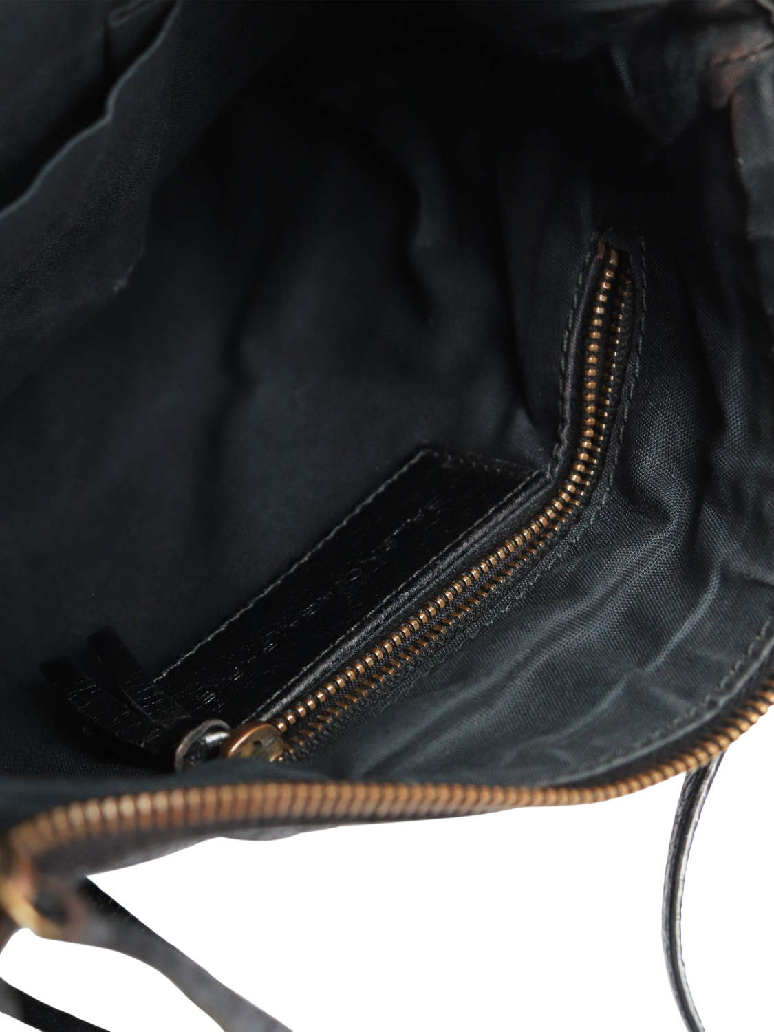Product image 6 of 6, which shows Pre-loved Balenciaga City Arena Lambskin Cross Body Bag, Black