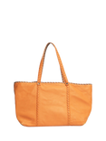 Pre-loved Bottega Veneta Reversible Leather Tote Bag, Orange