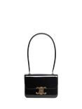 Pre-loved CELINE Teen Garance Patent Leather Shoulder Bag, Black