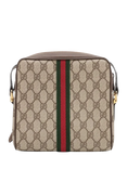 Pre-loved GUCCI Sherry Line PVC and Leather Shoulder Bag, Brown