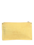 Pre-loved LOEWE Suede Anagram Pouch, Yellow