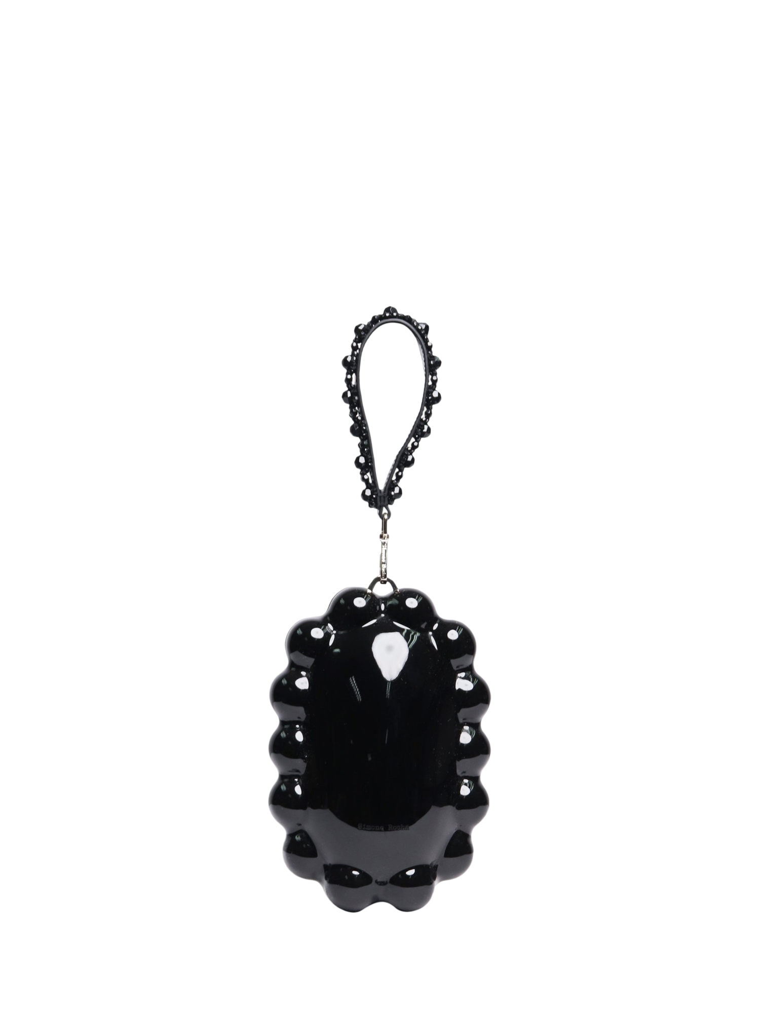 Pre-loved Simone Rocha Acrylic Beaded Egg Clutch Bag, Black