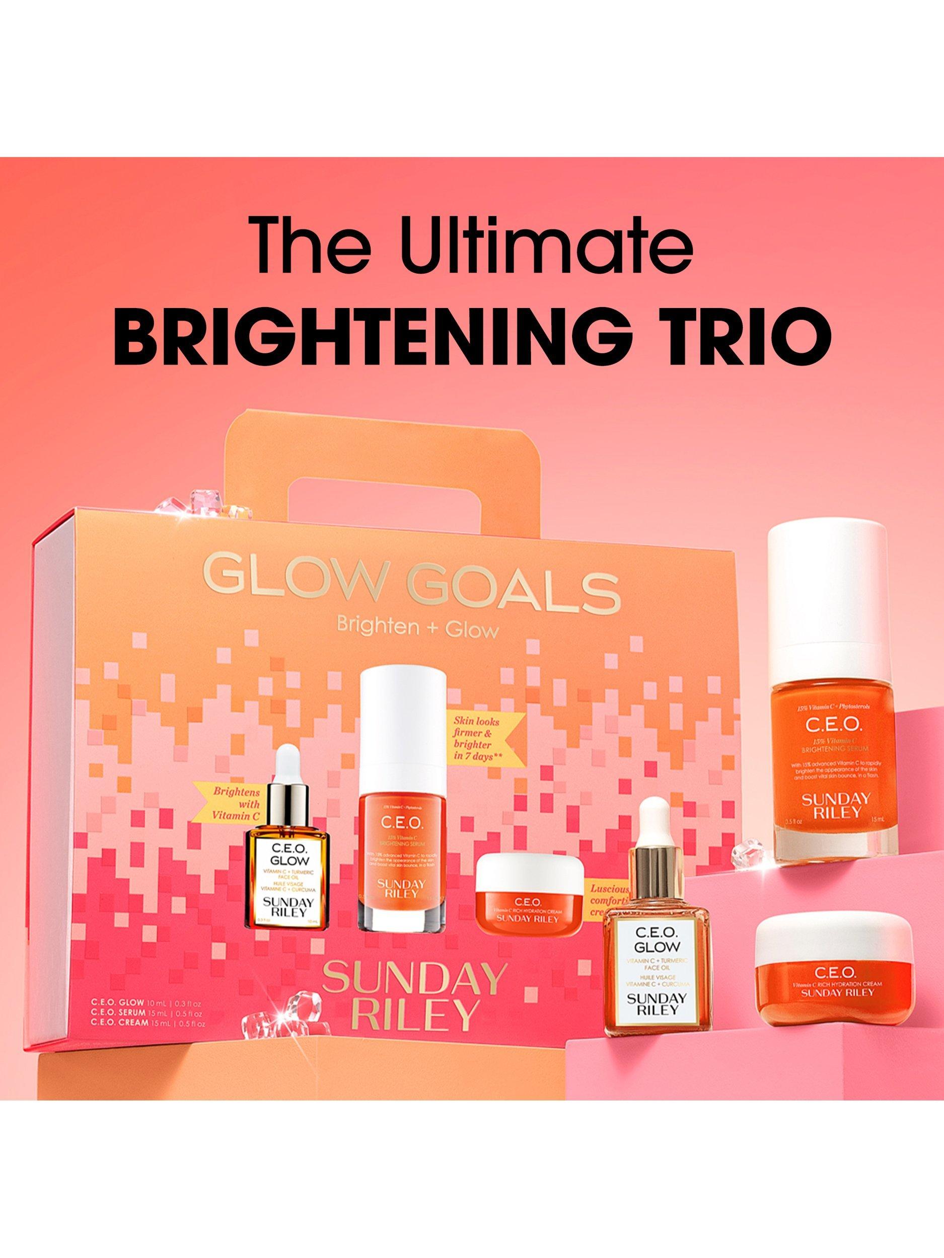 Product image 2 of 7, which shows Sunday Riley Glow Goals Skincare Gift Set