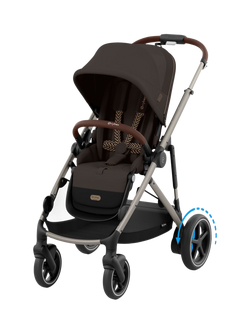 Cybex eGazelle S Pushchair, Chocolate Brown, Chocolate Brown