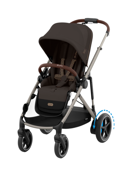 Cybex eGazelle S Pushchair, Chocolate Brown, Chocolate Brown