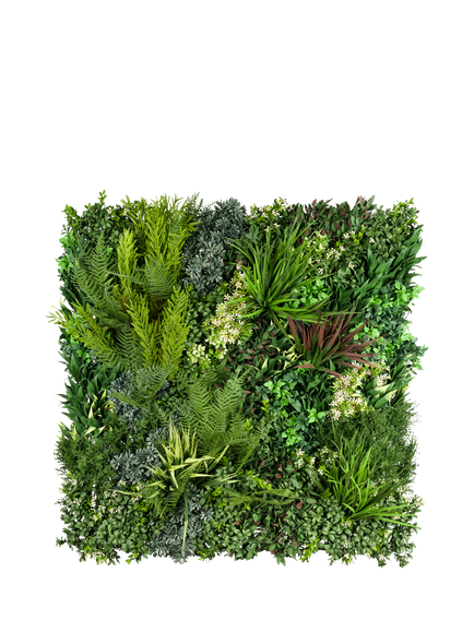 Vistafolia Artificial Signature Square Wall Panel, 80cm, Green, Green