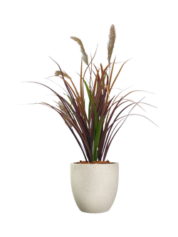Vistafolia Artificial Large Grasses in Pot, 90cm, Copper, Copper