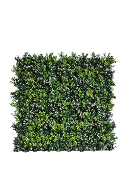 Vistafolia Artificial Luxury Flowering Square Wall Panel, 80cm, Green, Green