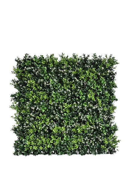 Vistafolia Artificial Luxury Flowering Square Wall Panel, 80cm, Green, Green