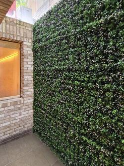 Vistafolia Artificial Luxury Flowering Square Wall Panel, 80cm, Green - view 2, Green