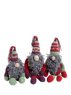 Wool Couture Christmas Elves Knitting Kit, Indigo