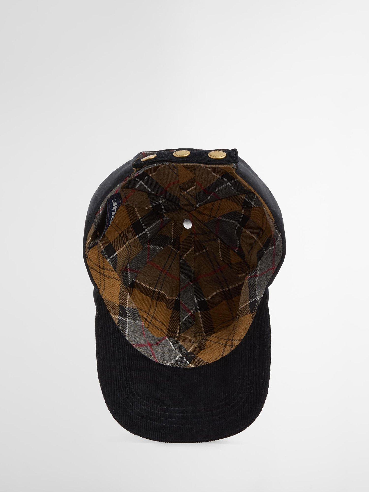 Product image 8 of 9, which shows Barbour Ashby Waxed Cotton Cap, Navy