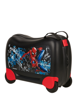 Samsonite Dream2Go Marvel Spiderman Ride-On Suitcase, 30L, Spiderman Mystery