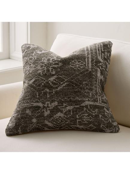 West Elm Athena Cushion Cover, Dark Olive - view 2, Dark Olive