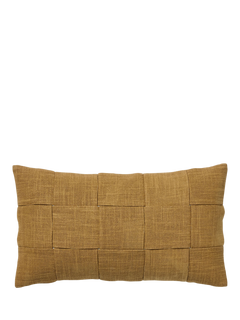 West Elm Washed Basketweave Cushion Cover, Cumin