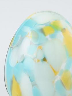 John Lewis Confetti Glass Egg Decoration, Multi, L13.8cm - view 2, Multi
