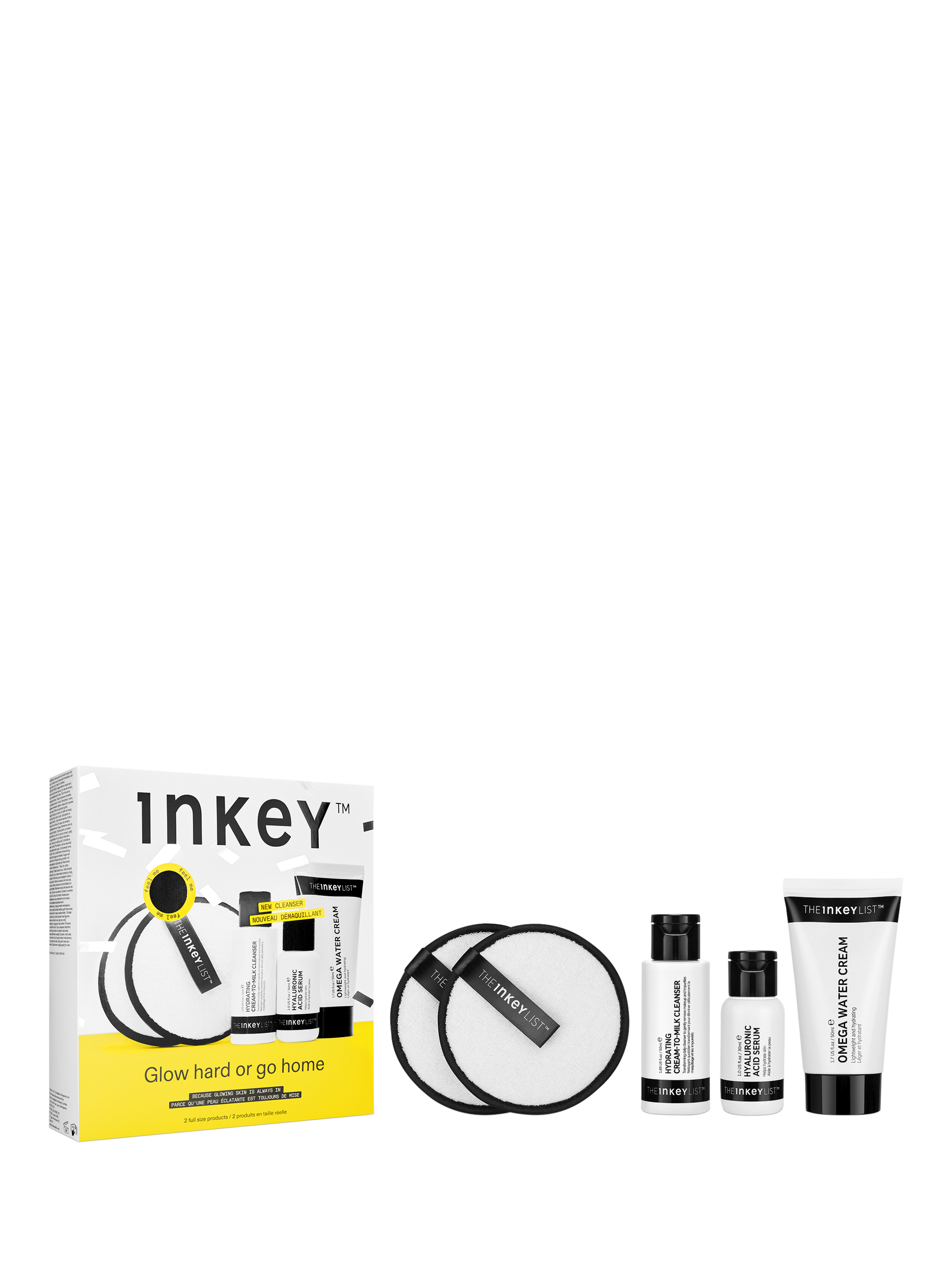 Product image 2 of 6, which shows The INKEY List Glow Hard Or Go Home Skincare Gift Set