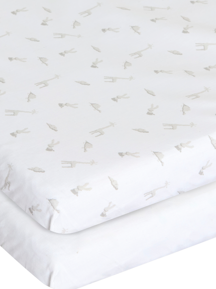 Chicco Next2Me Fitted Sheets, Pack of 2, Cloud, Cloud
