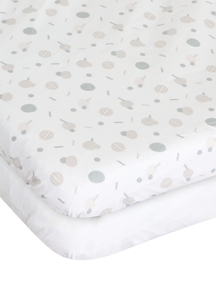 Chicco Next2Me Fitted Sheets, Pack of 2, Confetti, Confetti