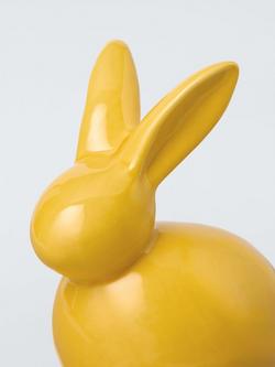 John Lewis Ceramic Bunny, Yellow, H10.5cm - view 2, Yellow