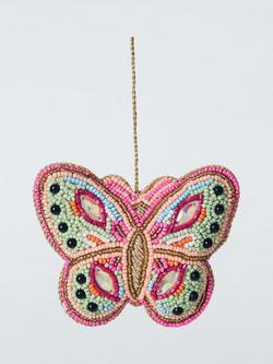 John Lewis Beaded Butterfly Hanging Decoration, Multi