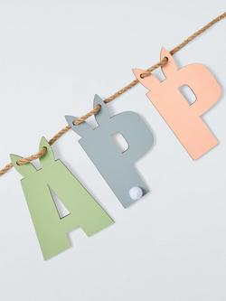 John Lewis Happy Easter Plywood Bunting, L180cm - view 2, Multi