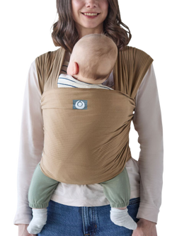 Gaia Baby Organic Cotton Stretchy Wrap Baby Carrier, Caramel
