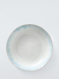 John Lewis Cove Stoneware Pasta Bowl, Set of 4, 23cm, Blue - view 2, White