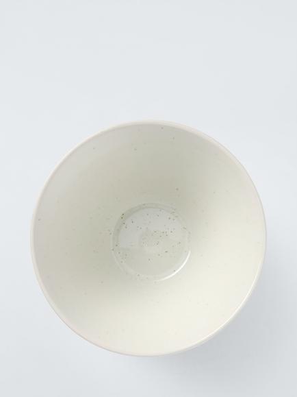 John Lewis Dipped Reactive Glaze Stoneware Ramen Bowl, 19cm, Green - view 2, White