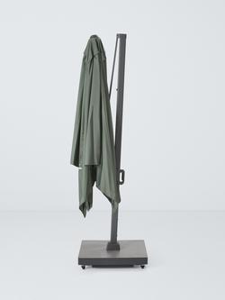 John Lewis Freestanding Premium Adjustable Parasol & Base, 3m - view 2, Green