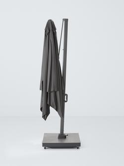 John Lewis Freestanding Premium Adjustable Parasol & Base, 3m - view 2, Grey