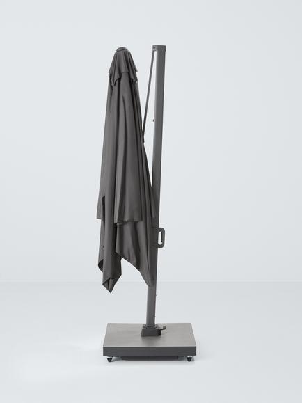 John Lewis Freestanding Premium Adjustable Parasol & Base, 3m - view 2, Grey