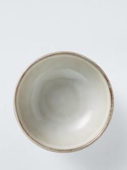 John Lewis Iver Reactive Glaze Stoneware Dip Bowl, Set of 2, 10cm, Moonlight - view 2, Natural