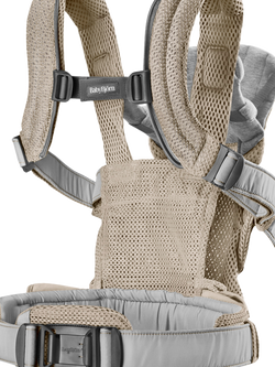 BabyBjörn Harmony 3D Mesh Baby Carrier, Grey Beige - view 2, Grey Beige