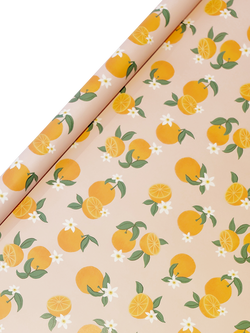Eleanor Stuart Oranges Wrapping Paper, 3m, Multi, Multi