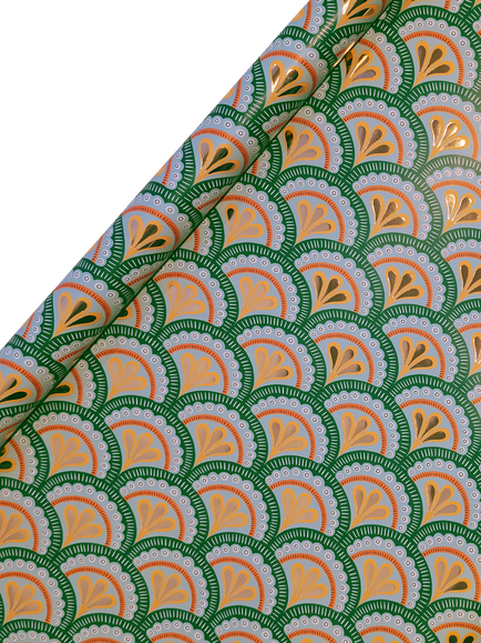Eleanor Stuart Dolce Vita Scallop Wrapping Paper, 3m, Light, Light