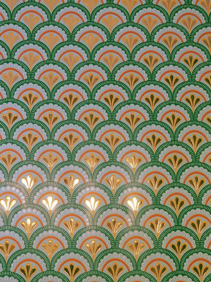 Eleanor Stuart Dolce Vita Scallop Wrapping Paper, 3m, Light - view 2, Light
