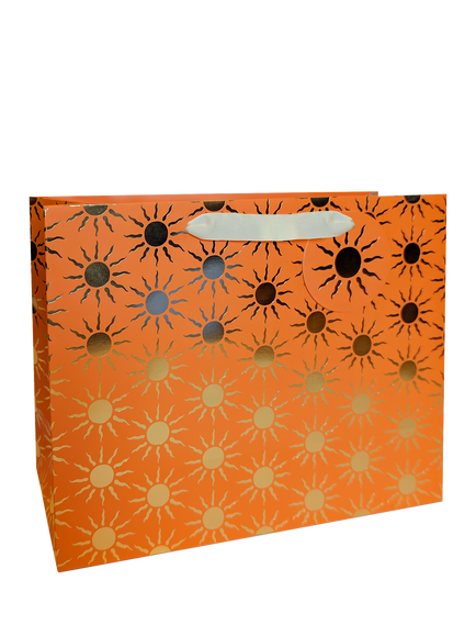 Eleanor Stuart Foil Sun Gift Bag, Orange, Orange